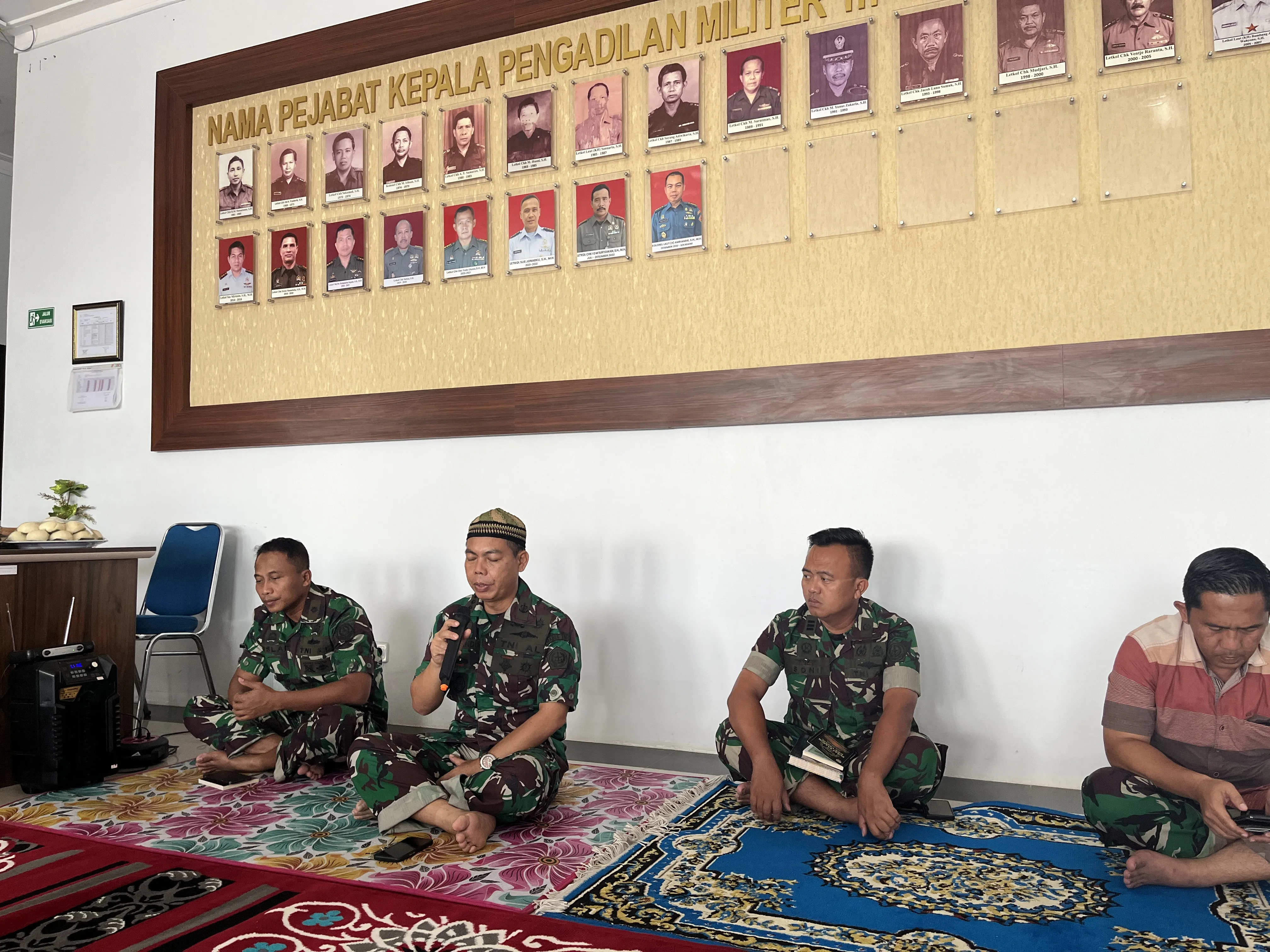 KEGIATAN YASINAN DAN IBADAH BERSAMA UNTUK BERAGAMA NASRANI PENGADILAN MILITER III-17 MANADO